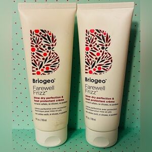 2 Briogeo Farewell Frizz Blow Dry Perfection Heat Protectant Creme 4oz $52 Value